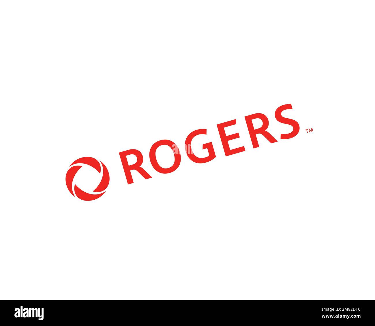 Rogers Communications, rotated logo, white background Stock Photo Alamy