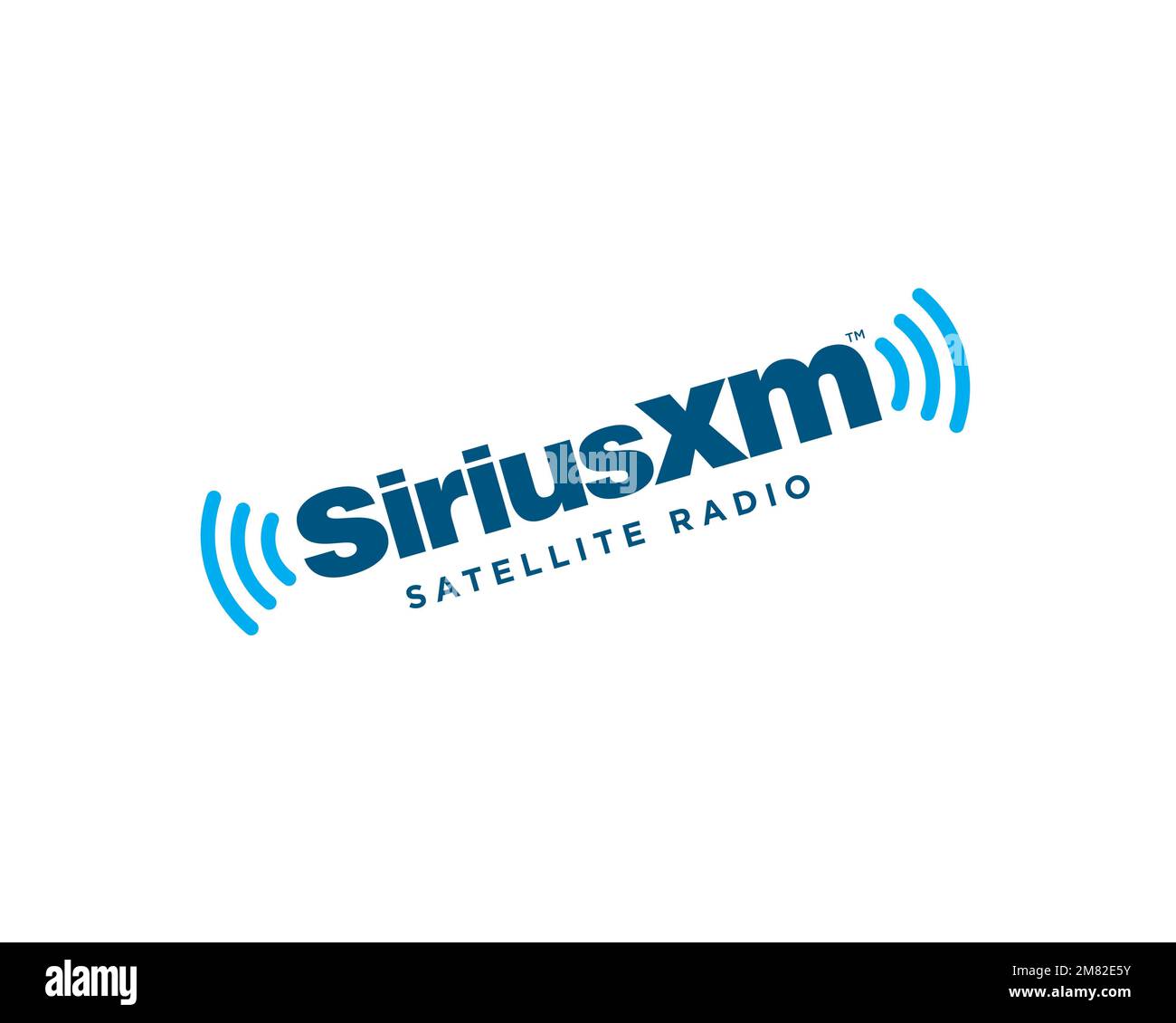 Sirius XM, rotated logo, white background Stock Photo Alamy