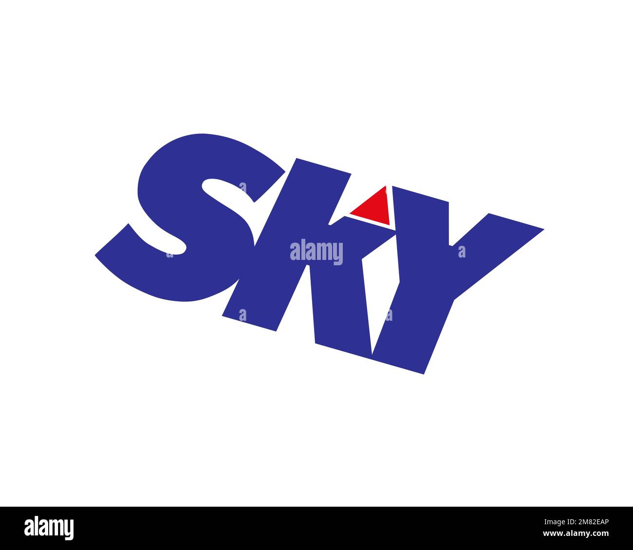Sky Cable Corporation, Rotated Logo, White Background B Stock Photo Alamy
