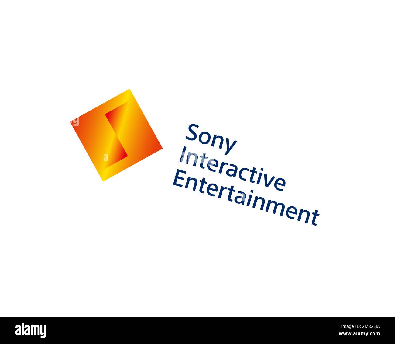 Sony Interactive Entertainment company, rotated logo, white background B Stock Photo Alamy