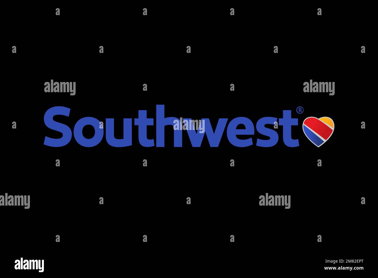 Southwest Airline, Logo, Black Background Stock Photo Alamy