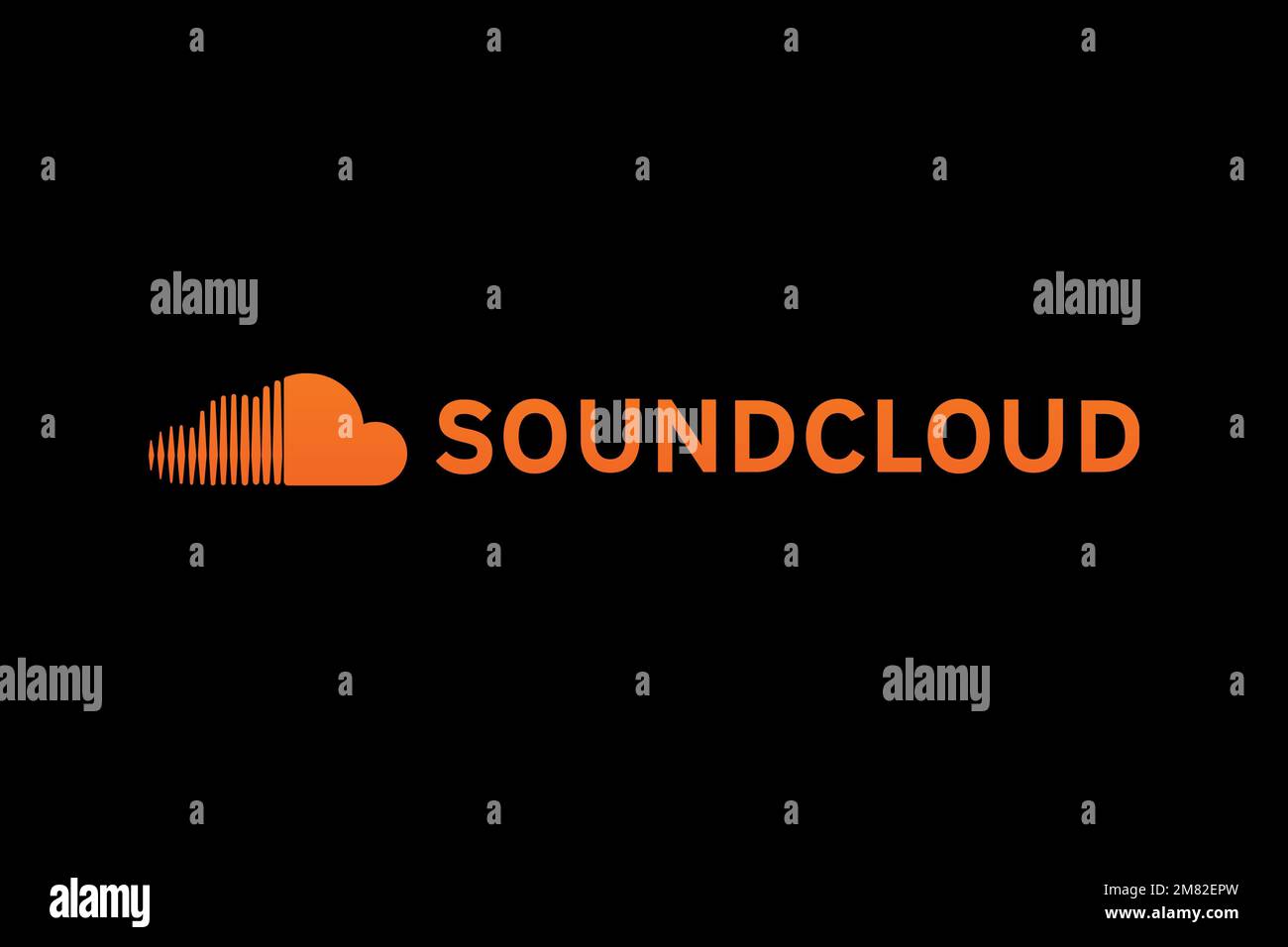 SoundCloud, Logo, Black background Stock Photo - Alamy