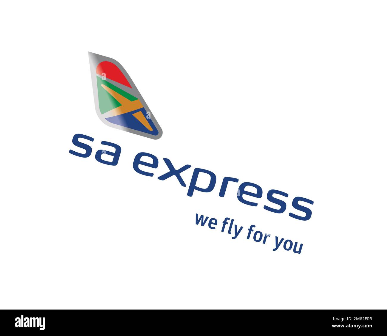 South African Express, rotated logo, white background B Stock Photo - Alamy