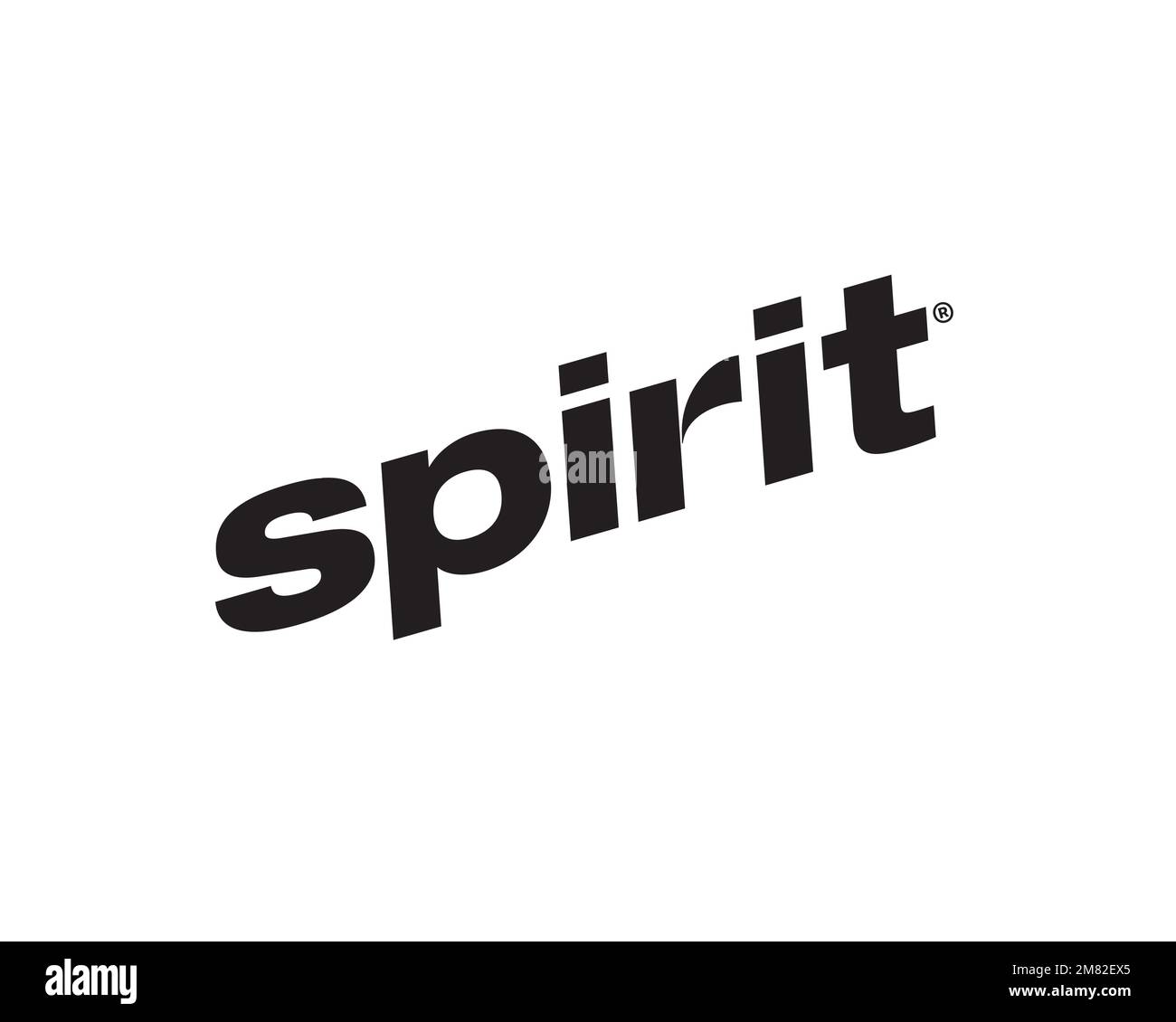 Spirit Airline, rotated logo, white background Stock Photo - Alamy