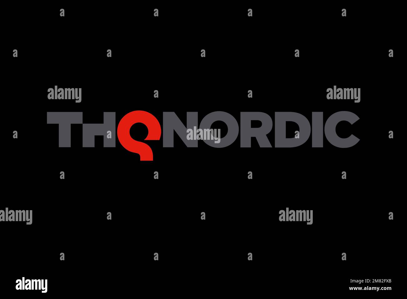 THQ Nordic, Logo, Black background Stock Photo Alamy