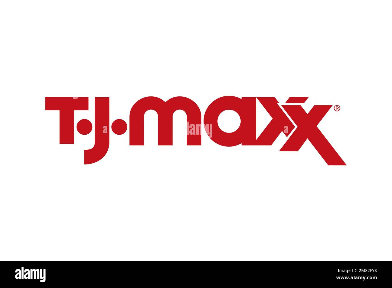 TJ Maxx, Logo, White background Stock Photo Alamy