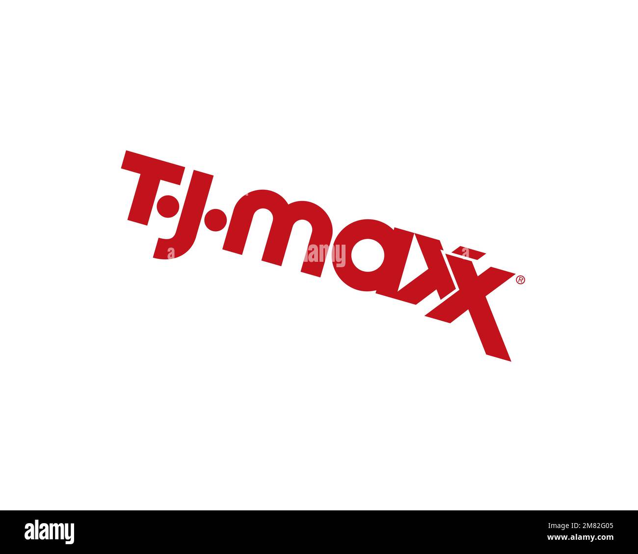 TJ Maxx, rotated logo, white background B Stock Photo Alamy