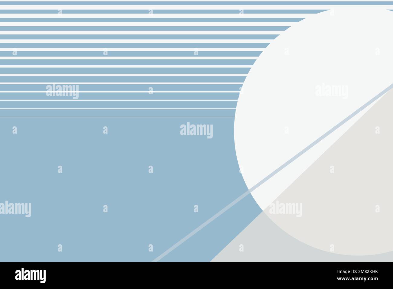 Moon geometric aesthetic background vector in winter blue Stock Vector