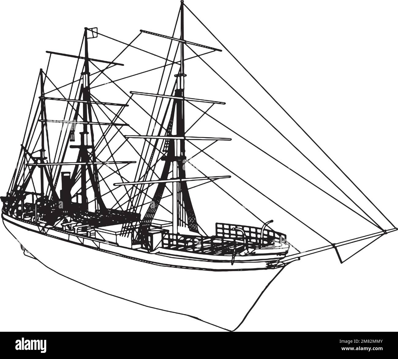 sailing-boat-vector-stock-vector-image-art-alamy