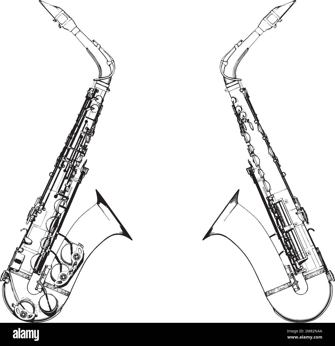 Saxophone music Black and White Stock Photos & Images Alamy