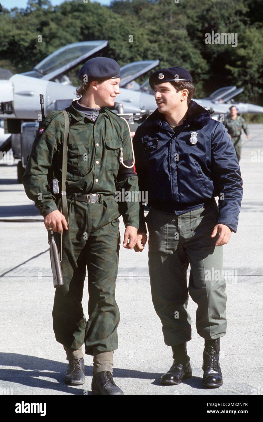 DF-ST-85-11860. Subject Operation/Series: CORNET COLT Base: Flesland Air Base Country: Norway (NOR) Stock Photo