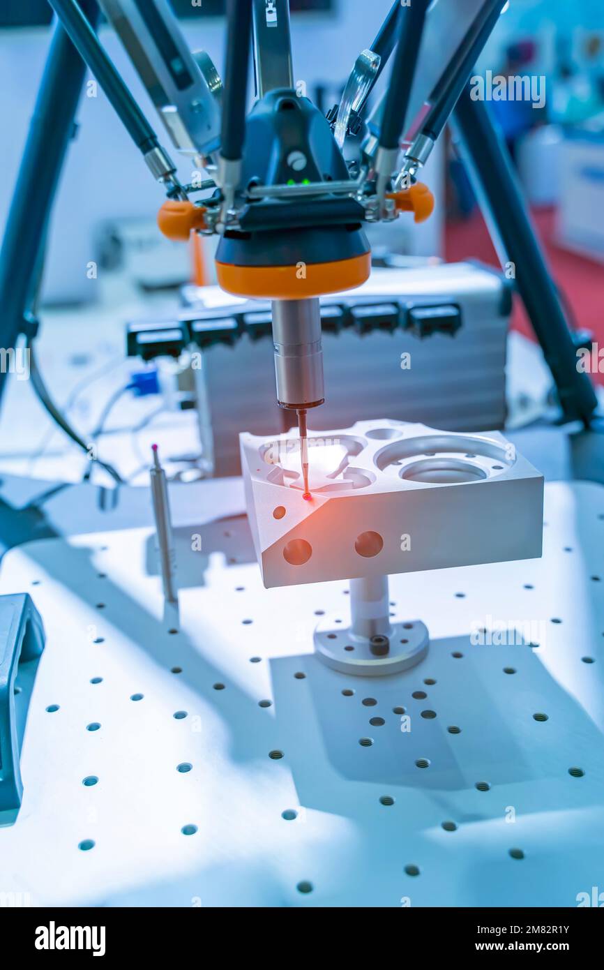 inspection dimension aluminum automotive parts by CMM Stock Photo Alamy