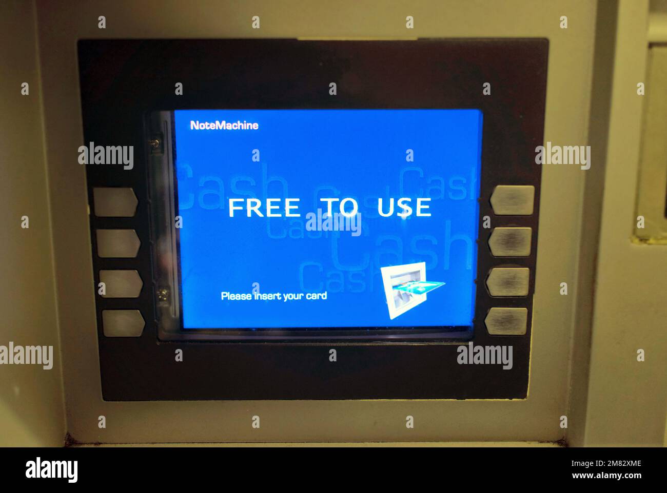 Close up of hole in the wall cash machine Stock Photo - Alamy
