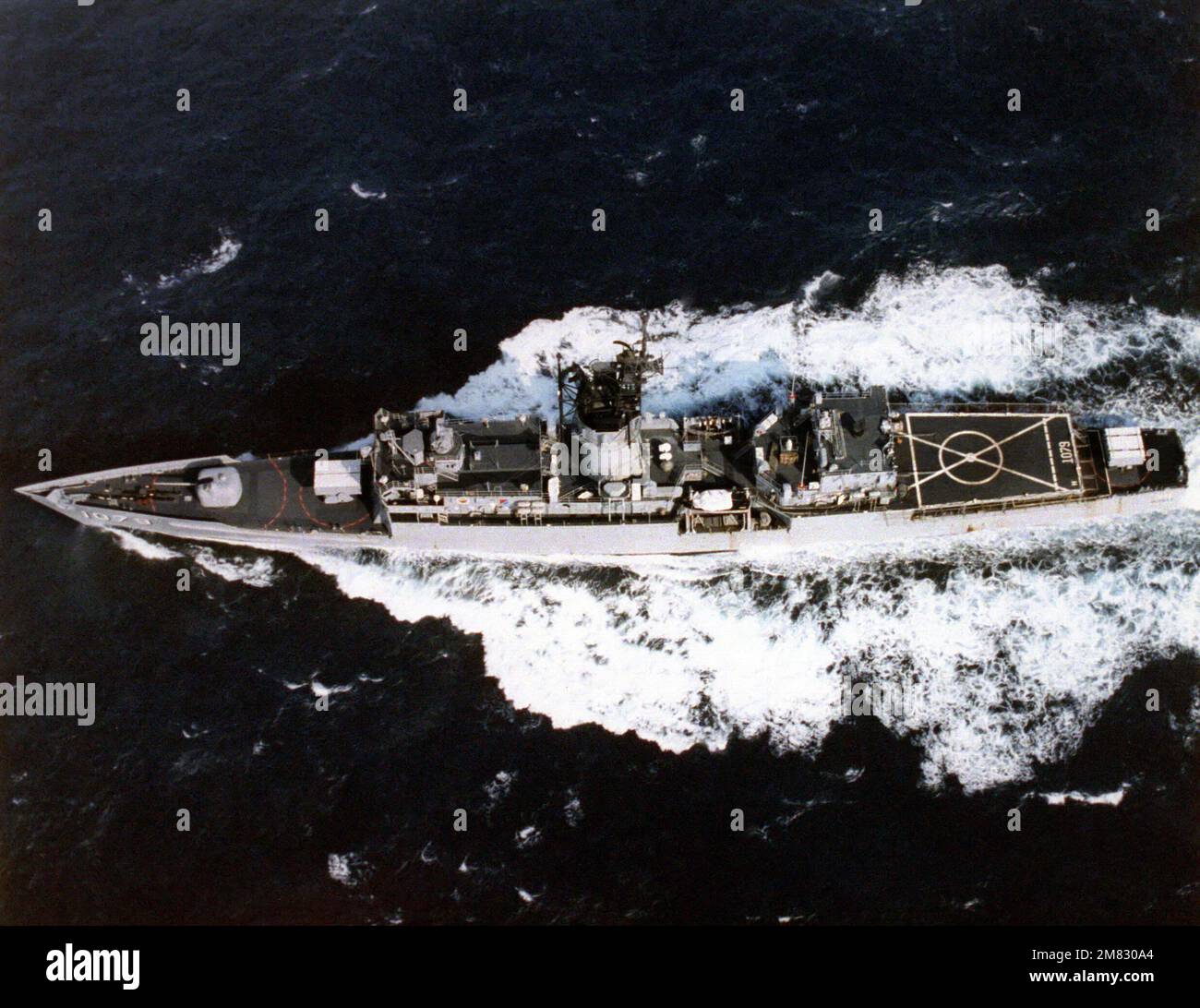 A low oblique port beam view of the Knox class frigate USS BOWEN (FF ...