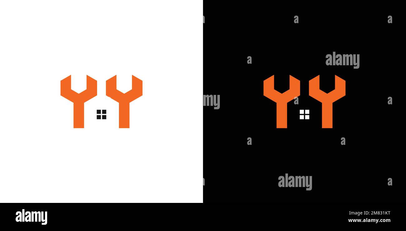 Modern and unique engineering house logo design Stock Vector