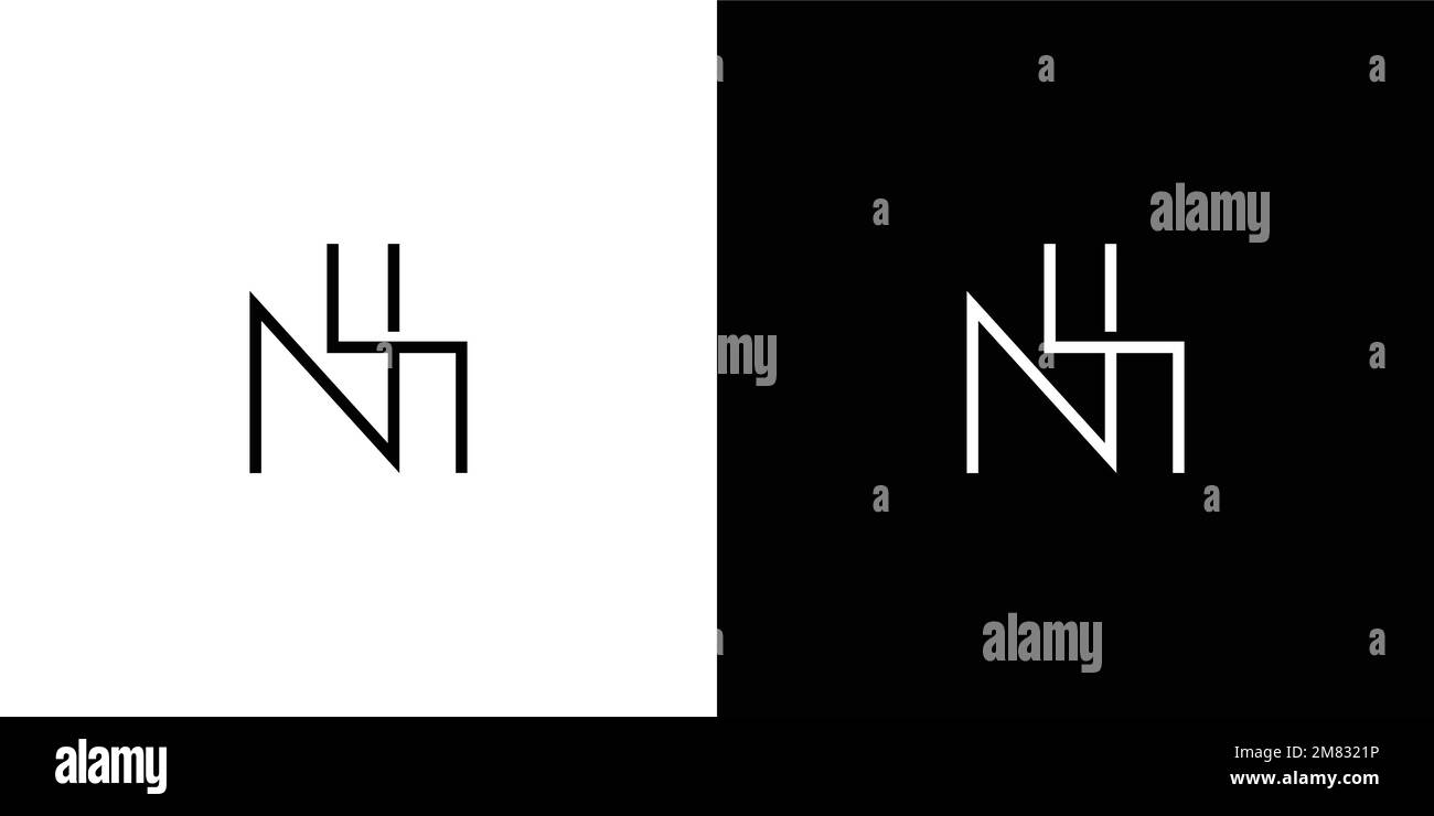 Simple and modern letter NS initials logo design Stock Vector