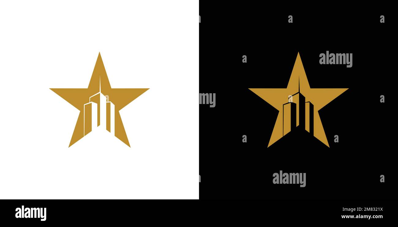 The city star logo design is modern and unique Stock Vector Image & Art