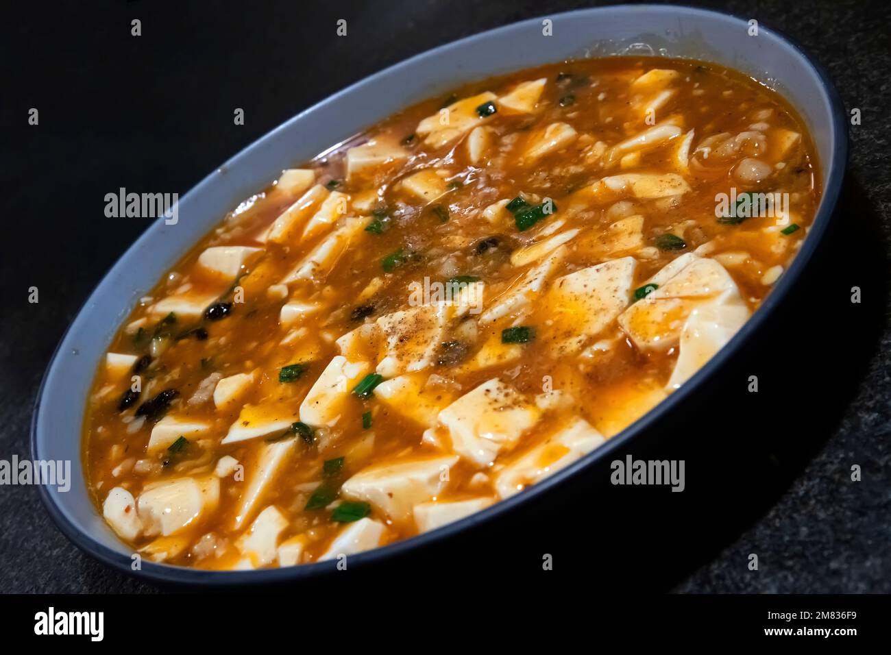 Chinese restaurant, Spicy Mapo tofu, a popular Chinese dish from