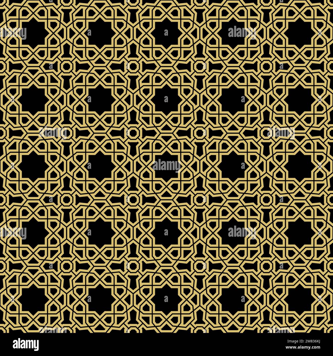 Seamless ornament in arabian style. Geometric abstract background ...