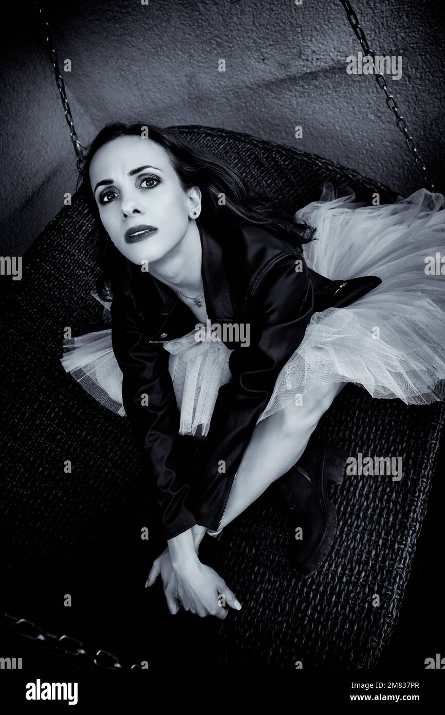 Ballerina sitting with tutu hi-res stock photography and images - Alamy