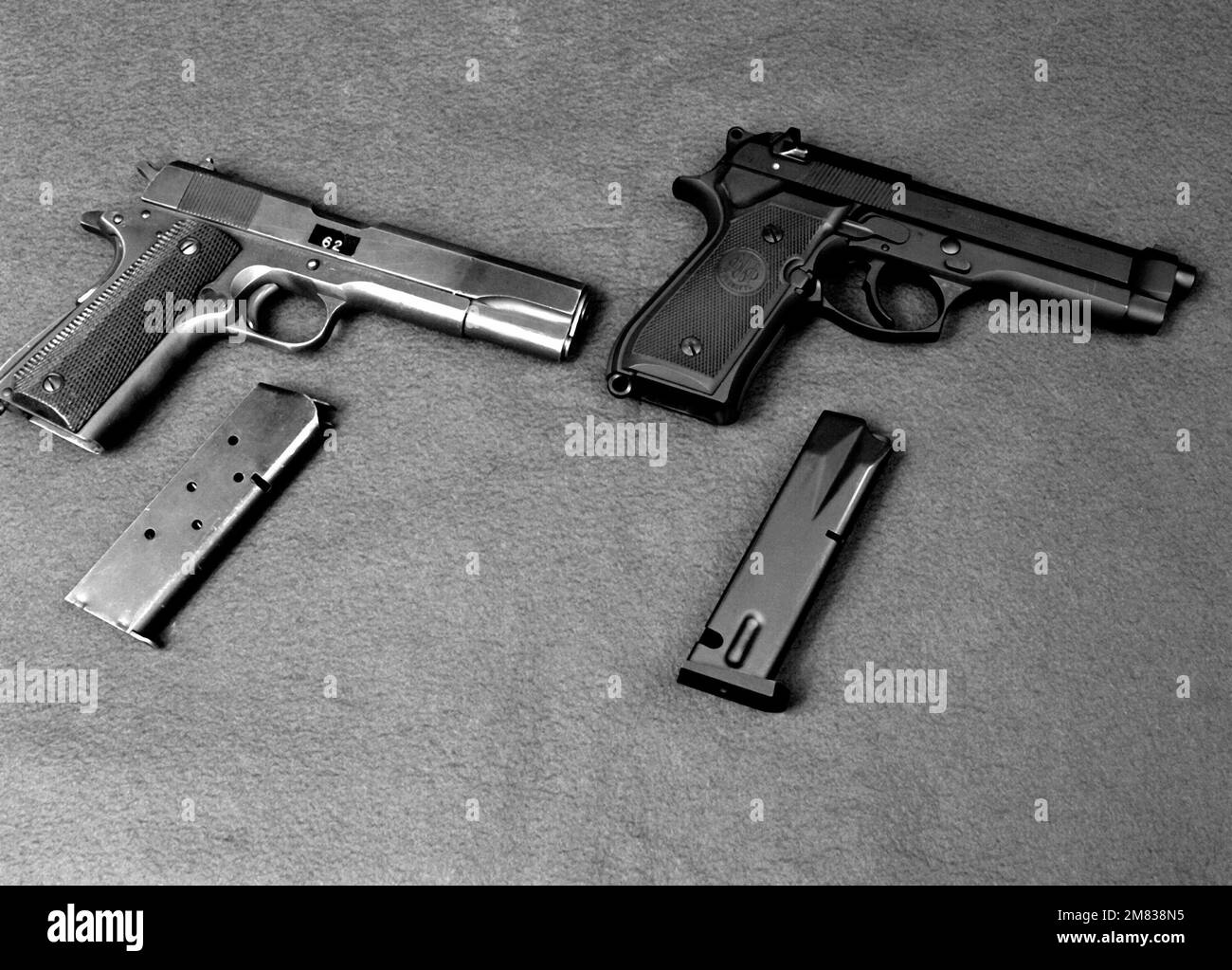 caliber-beretta-pistol-black-and-white-stock-photos-images-alamy