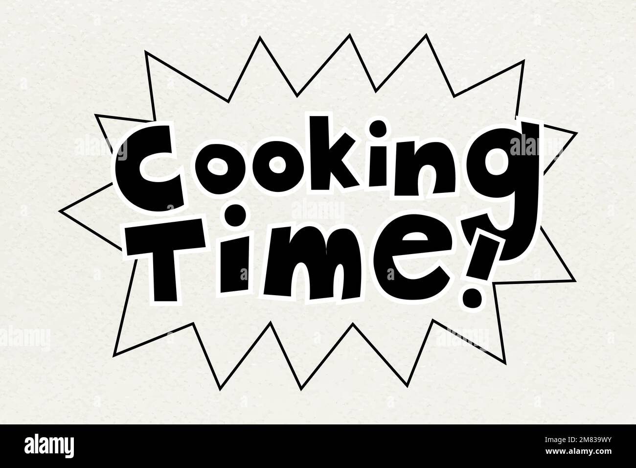 Text Cooking Time word typography vector Stock Vector Image & Art Alamy