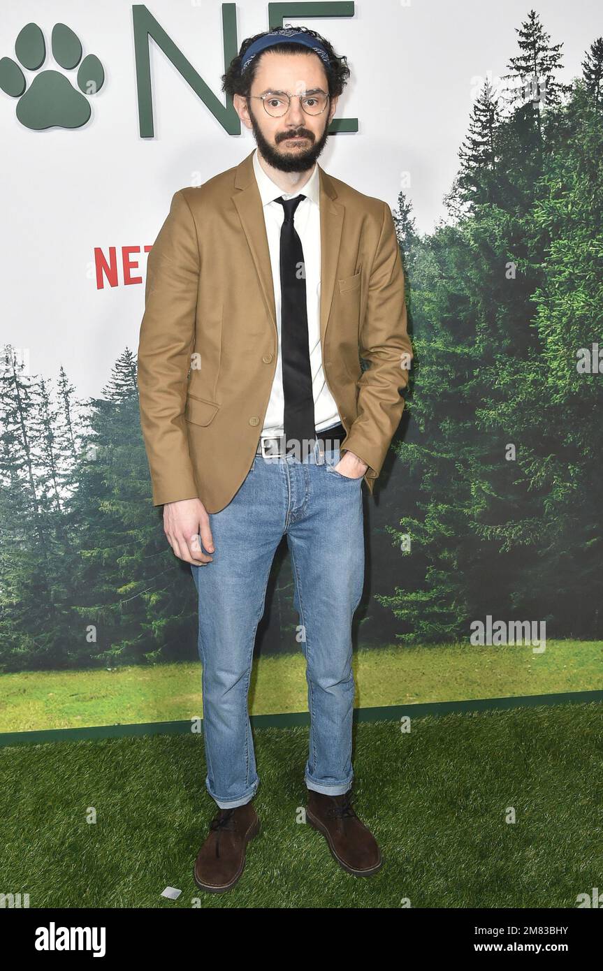 Nick Peine arrives at the premiere of “Dog Gone” on Wednesday, Jan 11