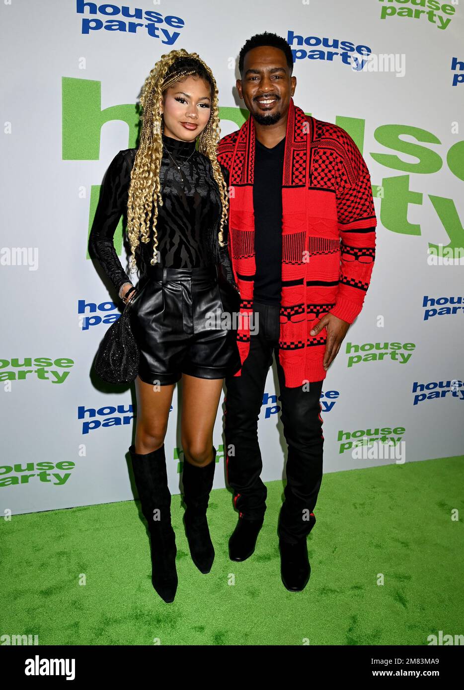 Bailey IvoryRose Bellamy and Bill Bellamy arriving to the special red
