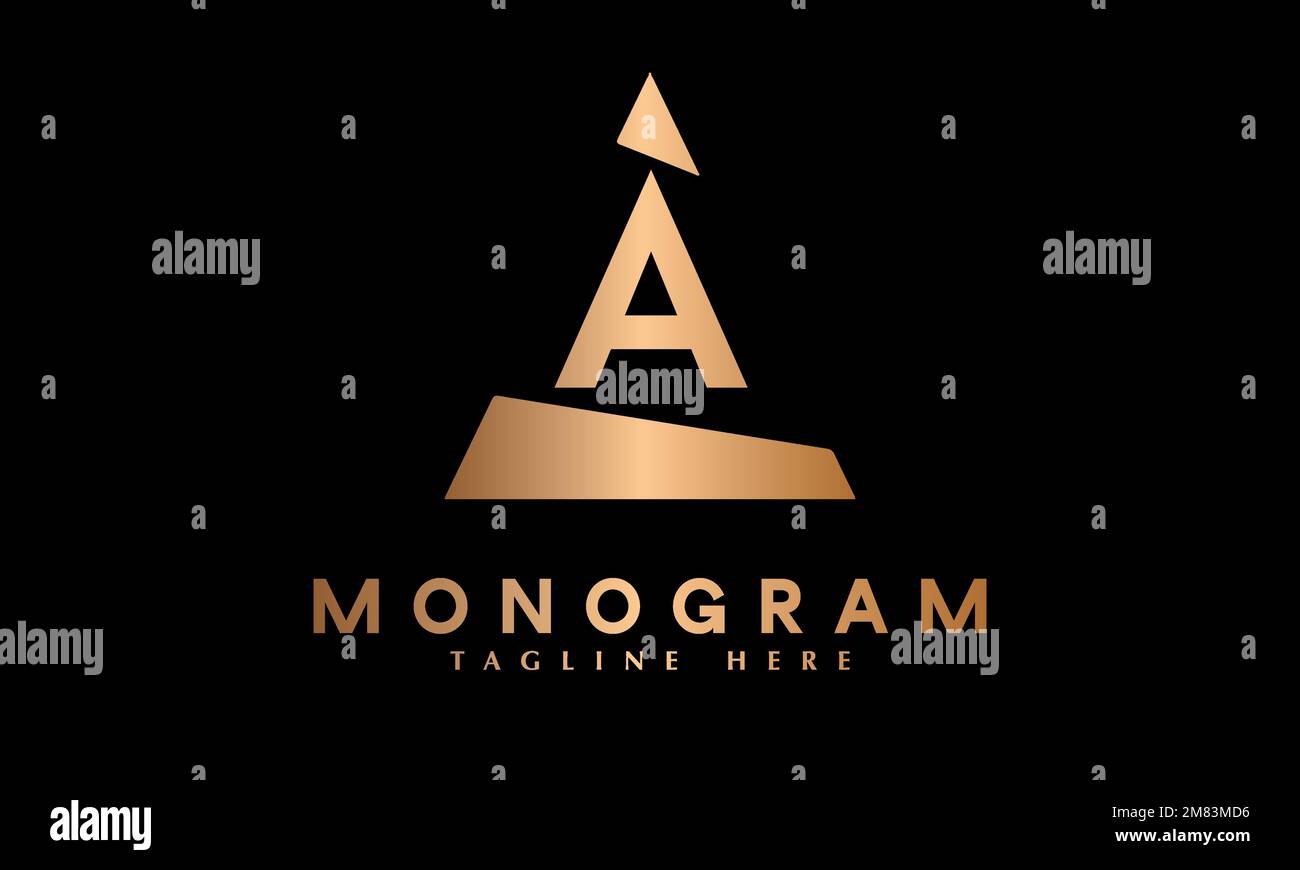 Alphabet a modern letter abstract monogram vector logo1 template Stock ...