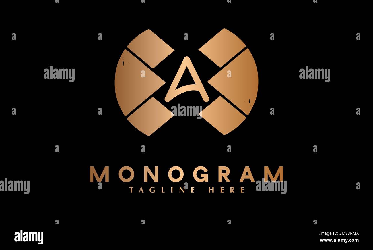 Alphabet a modern letter abstract monogram vector logo1 template Stock ...