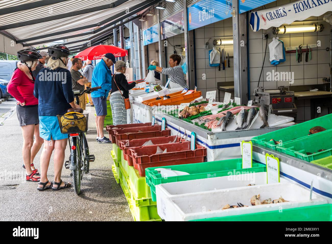 FISH MARKET, BOULOGNE SUR MER, (62) PASDECALAIS, FRANCE Stock Photo