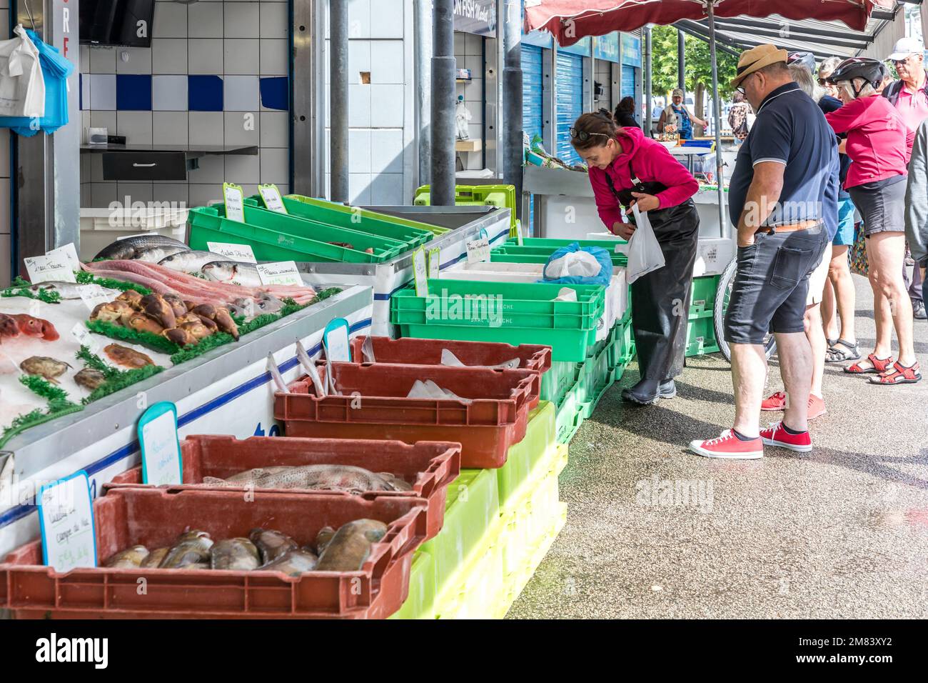 FISH MARKET, BOULOGNE SUR MER, (62) PASDECALAIS, FRANCE Stock Photo