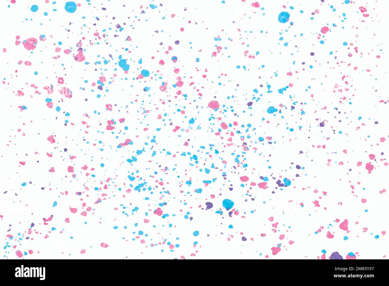 Abstract background vector with pink and blue crayon art Stock Vector