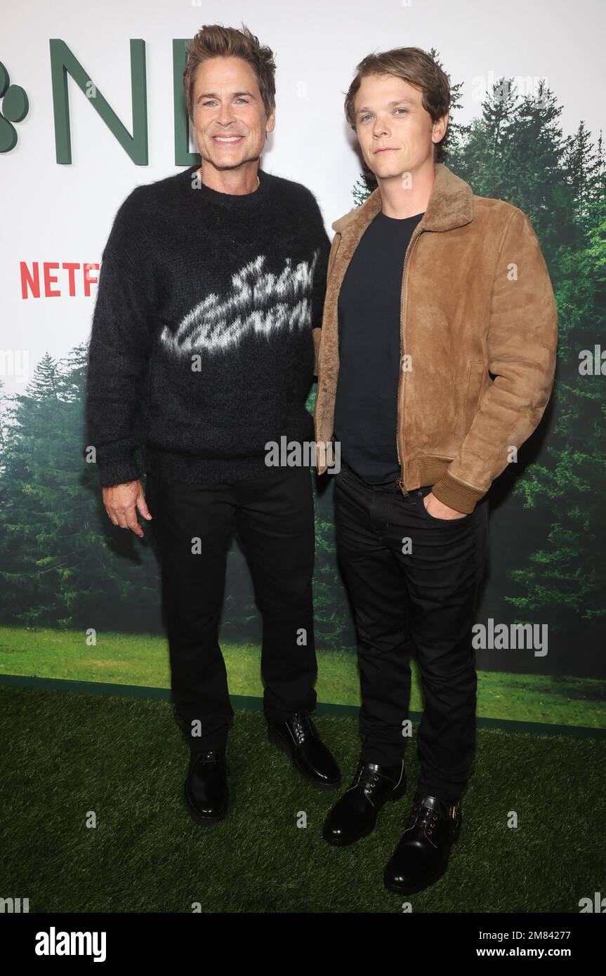 Rob Lowe, Matthew Lowe, at the LA Premiere of Dog Gone at The Bay Theater in Pacific Palisades, Los Angeles, CA, USA on January 11, 2023. Photo by Fati Sadou/ABACAPRESS.COM Stock Photo