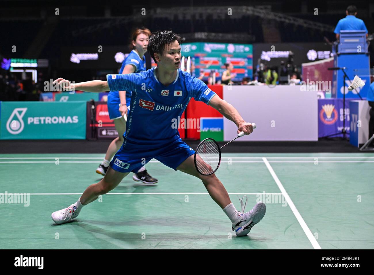 Kuala Lumpur, Malaysia. 12th Jan, 2023. Japan's Watanabe Yuta (front