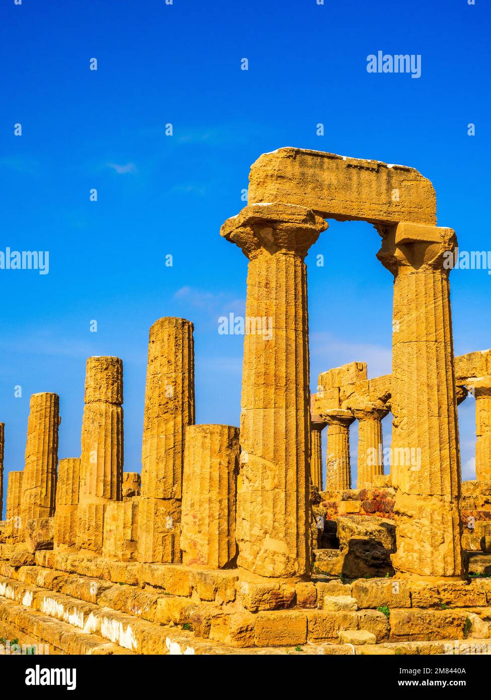 The doric Temple of Juno (Hera) Valley of the Temples archaeological