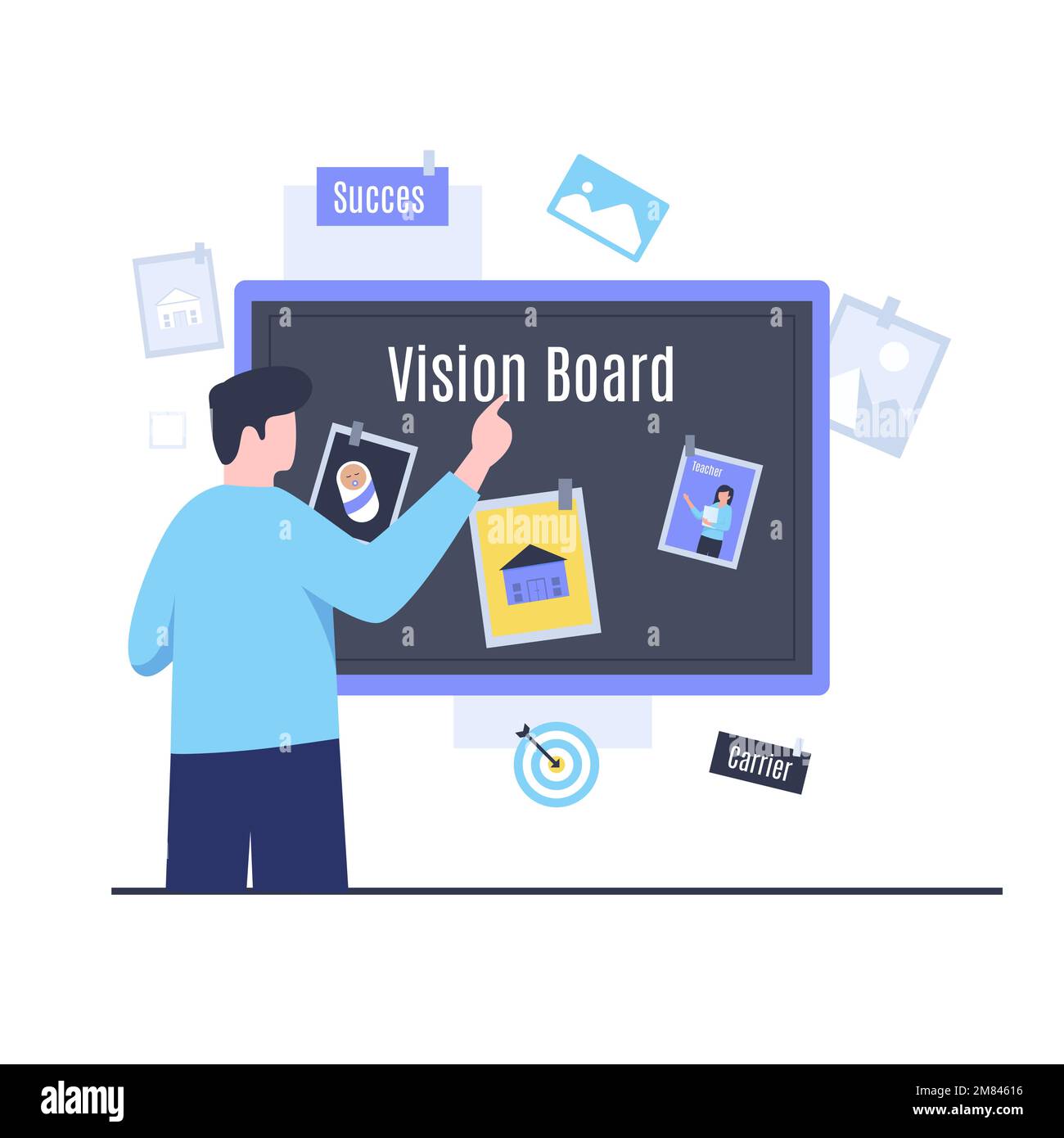 Vision Board Poster, Vectors