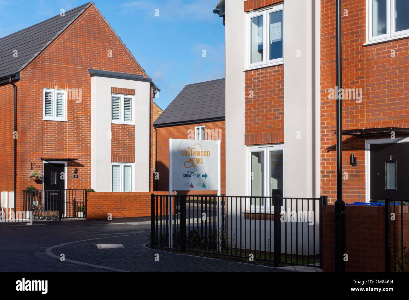 New houses, Cala Homes housing development called Southwood Mews in