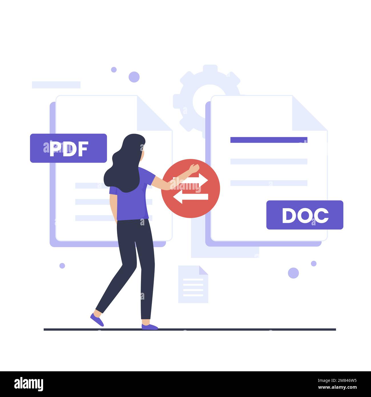 Doc pdf conversion hi-res stock photography and images - Alamy