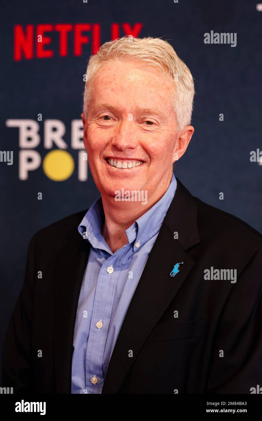 Melbourne, Australia, 12th Jan, 2023. Craig Tiley, Australian Open tournament director, arrives