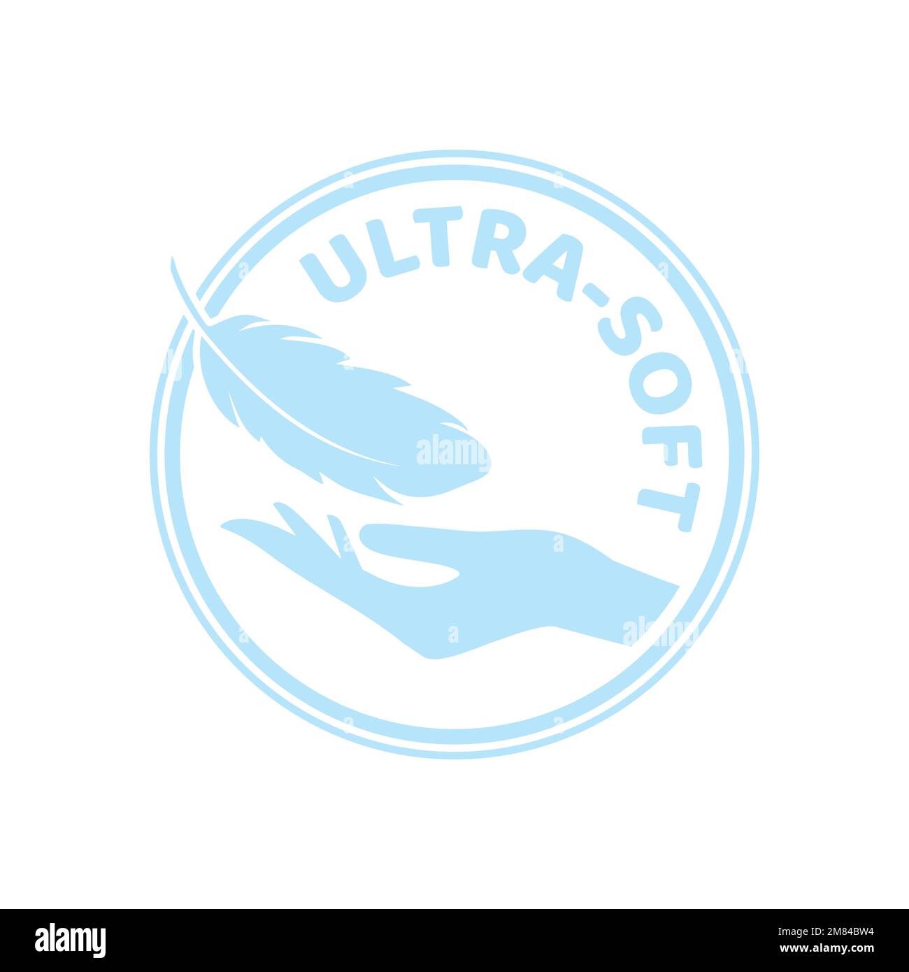 Ultra soft feather icon Stock Vector