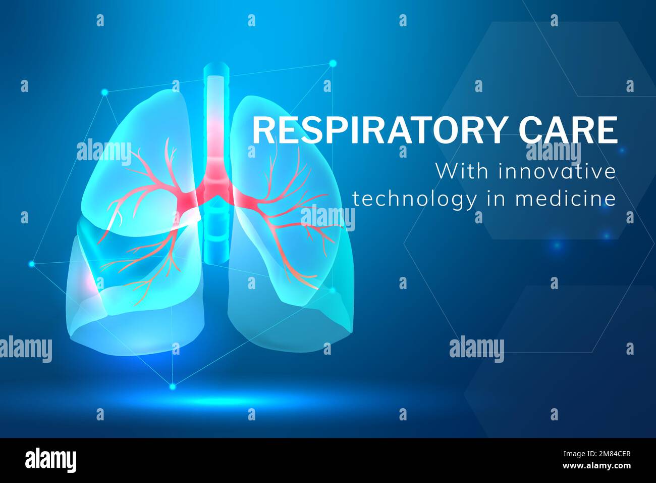 Respiratory care technology template vector stock vector image art