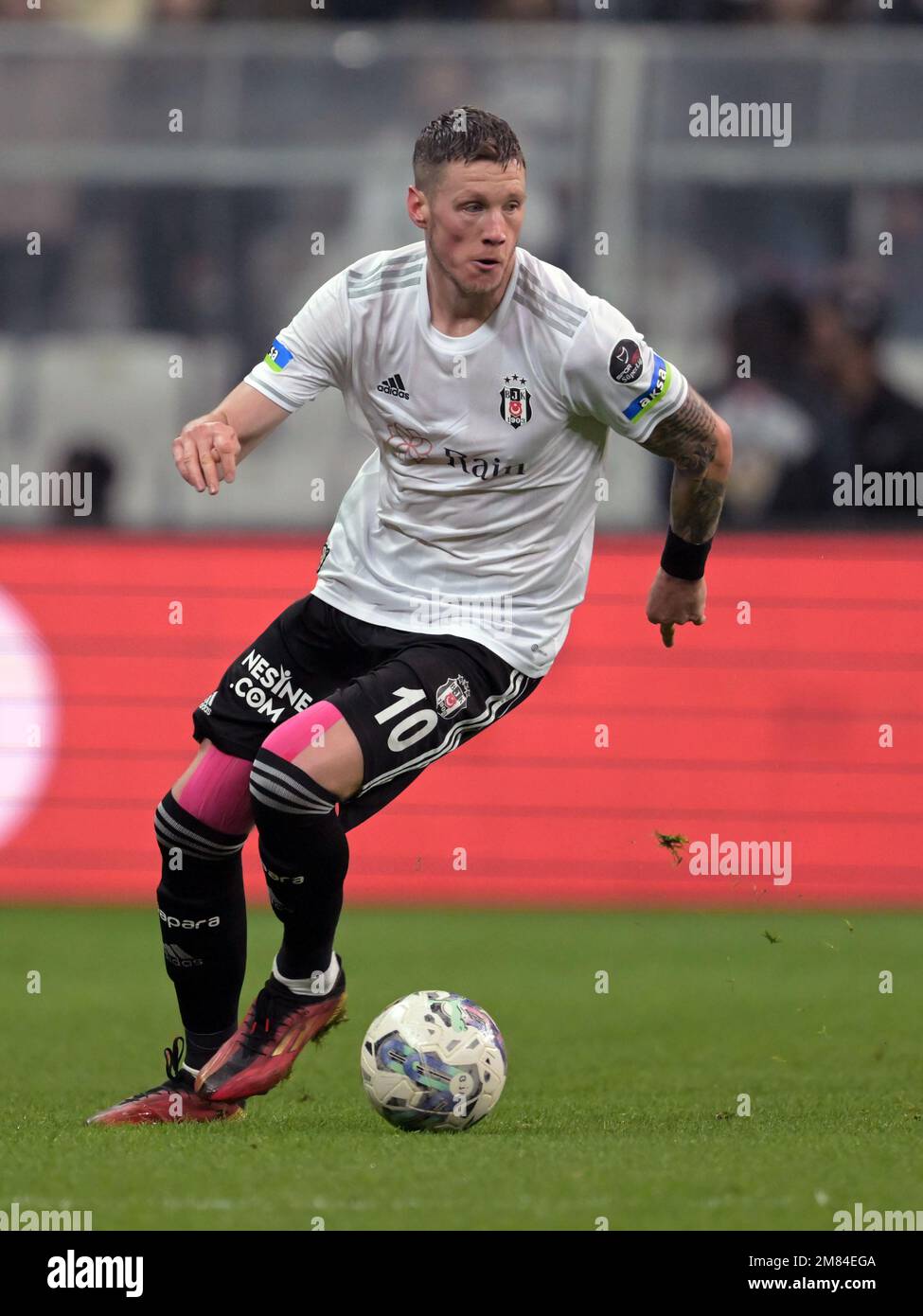 ISTANBUL - Umut Meras of Besiktas JK during the Turkish Super Lig match  between Besiktas AS and Kasimpasa AS at Vodafone Park on January 7, 2023 in  Istanbul, Turkey. AP