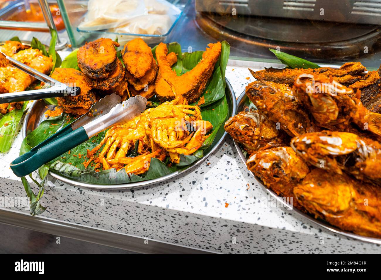 Kuala Lumpur, Malaysia, Food on sale at night market Stock Photo Alamy