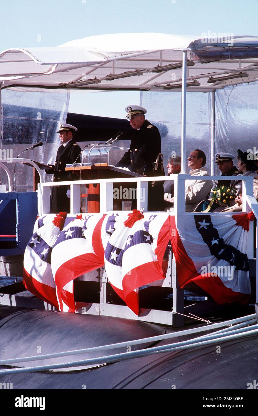 Vice Admiral Bernard M. Kauderer, Commander of Submarine Force, US ...