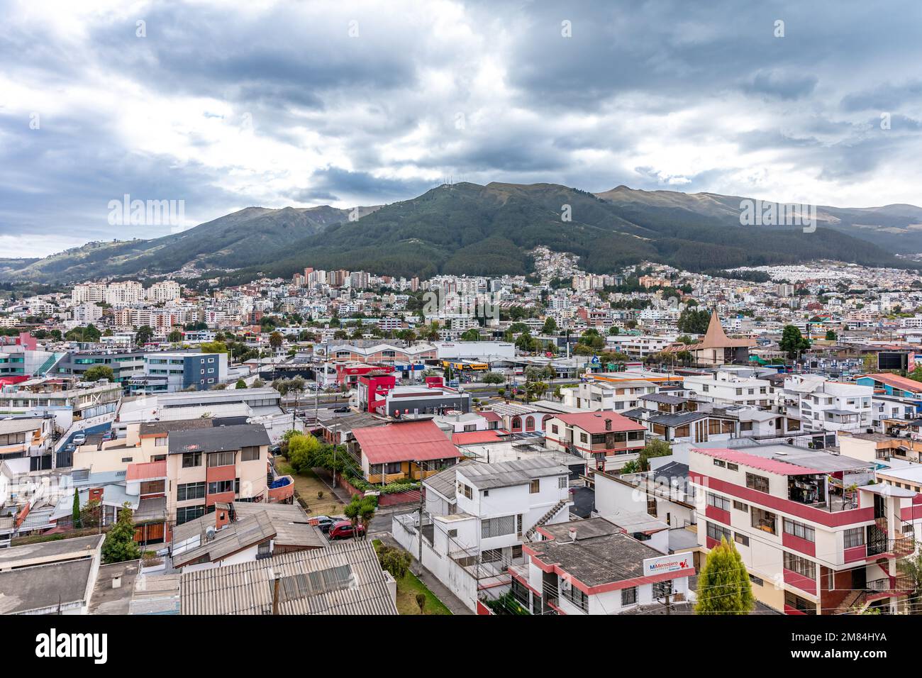 Quito, Equador - September 26, 2022: panorama of the capital city Stock Photo