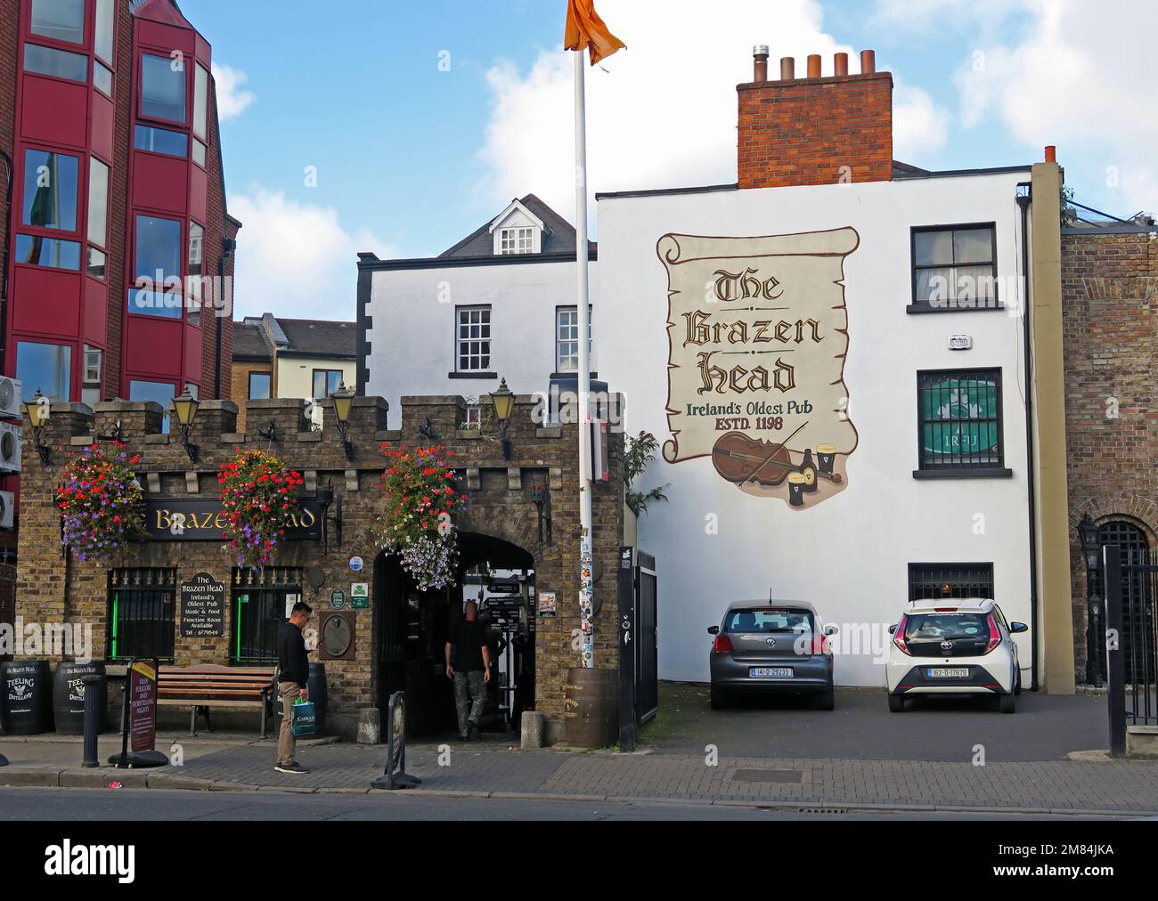 The Brazen Head, 20 Lower Bridge St, Usher's Quay, Dublin, D08 WC64, Eire, Ireland oldest pub, est 1198 Stock Photo