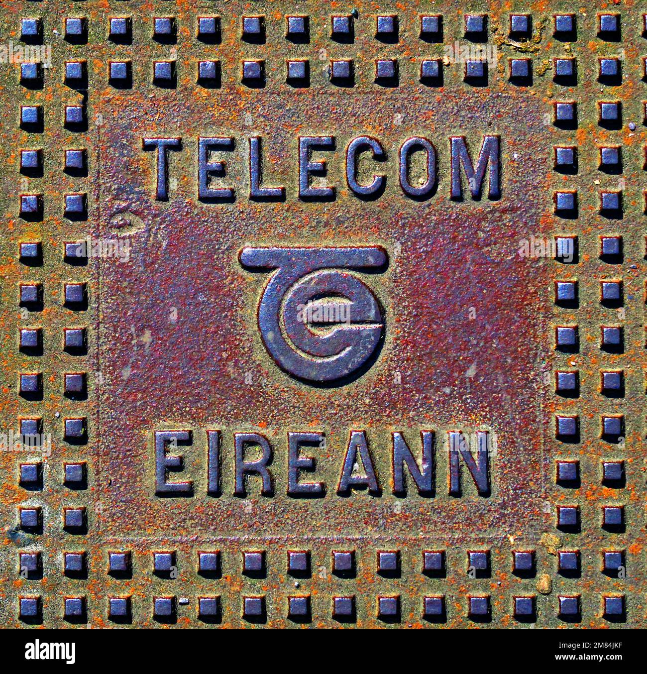 Telecom Eireann, cast iron grid, Dublin, Eire, Ireland, now Eircom Stock Photo
