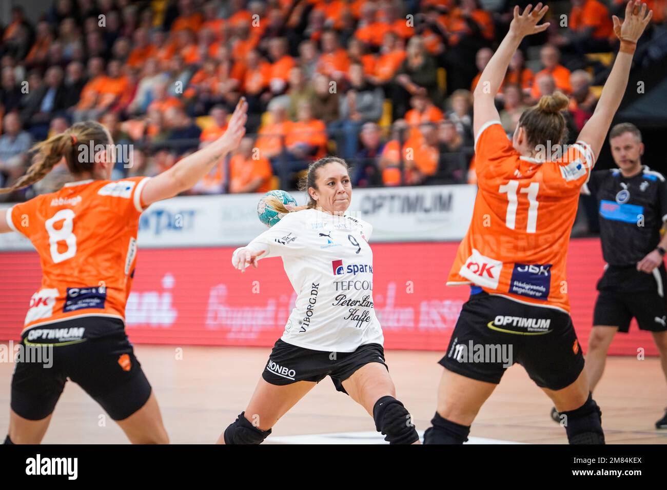 Odense, Denmark. 11th Jan, 2023. Mathilde Rivas Toft (9) of HK