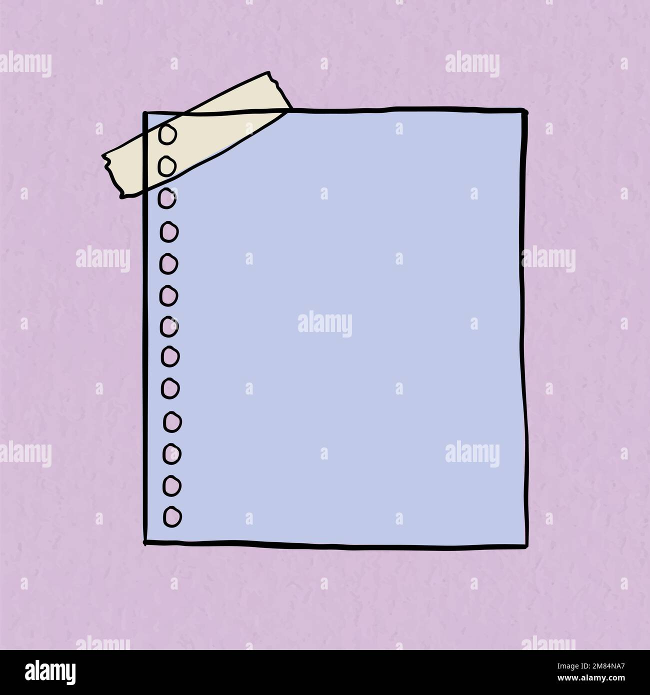 Digital note vector on pastel purple background Stock Vector Image